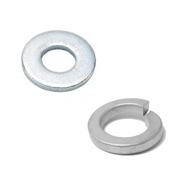 Flatwashers & Lockwashers - Zinc Plated, F436-1, Stainless Steel, Belleville